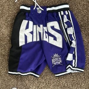 Purple and Black Sacramento Kings Shorts
